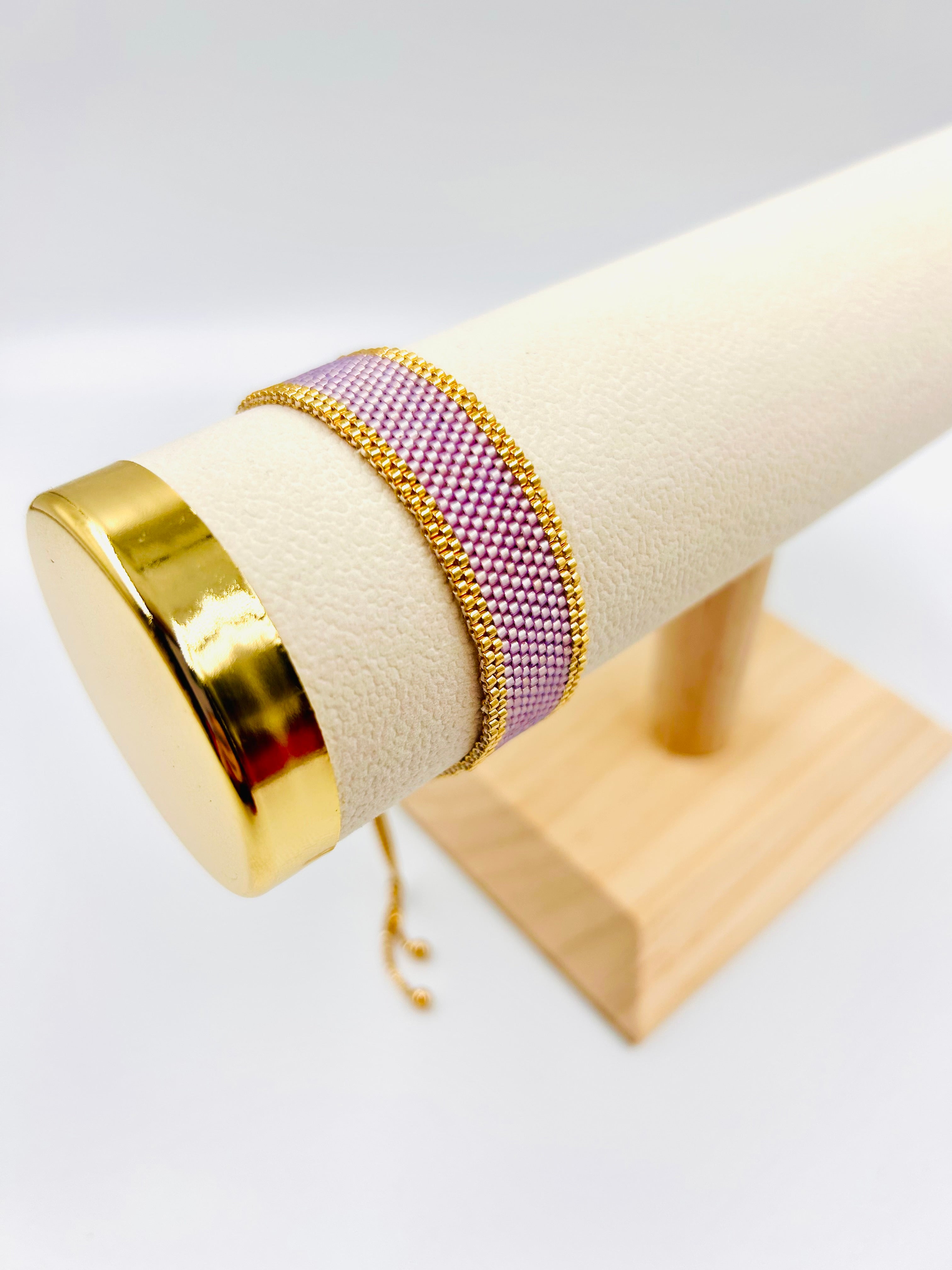 Bransoletka|Handmade|Kolor Pudrowy Róż