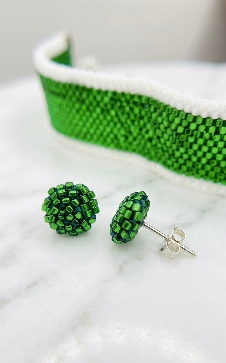 Zielony Naszyjnik Choker z Koralików Miyuki – Wyjątkowe Rękodzieło