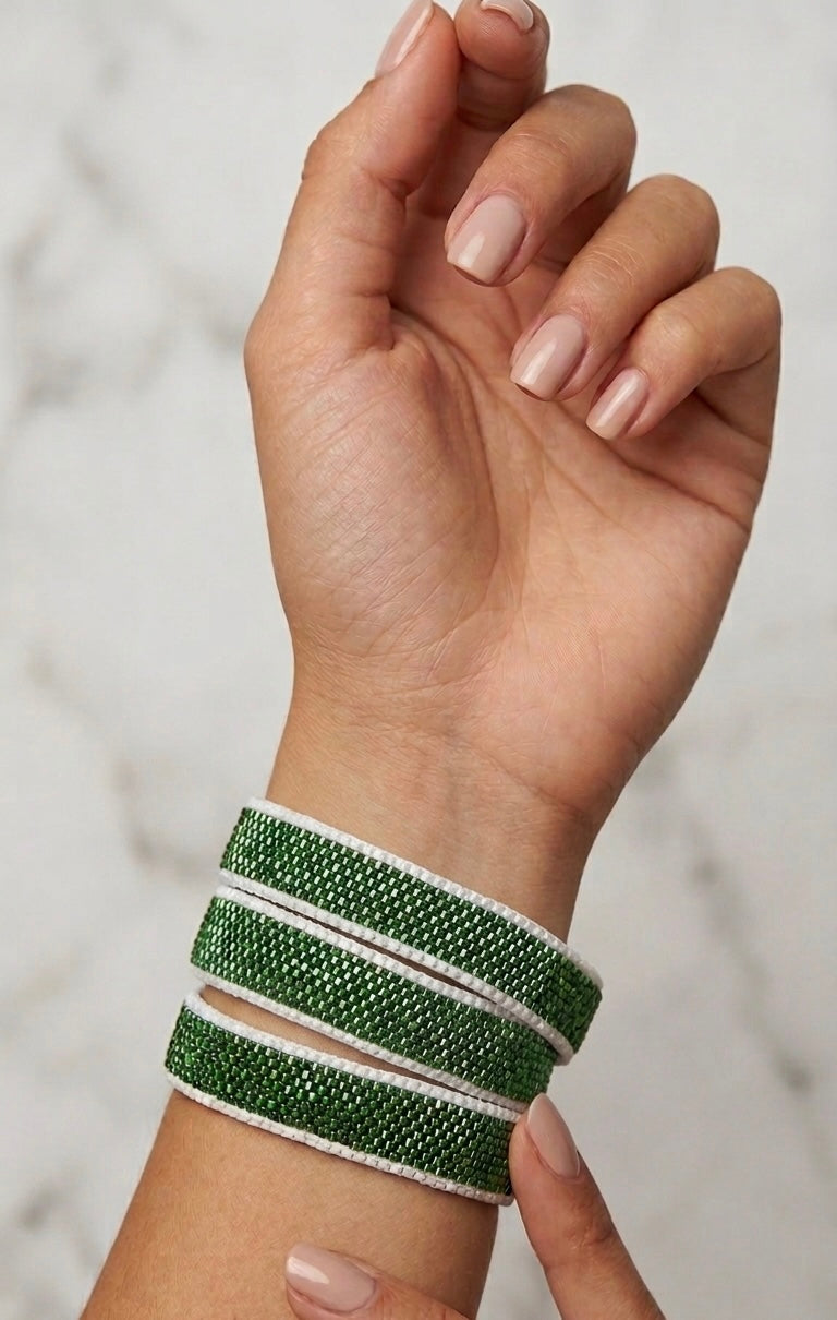 Zielony Naszyjnik Choker z Koralików Miyuki – Wyjątkowe Rękodzieło